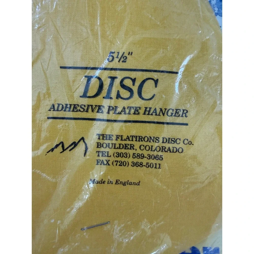 Flatirons‎ Disc Adhesive Extra Large Plate Hanger Set (4 - 5.5 X-Large, Yellow